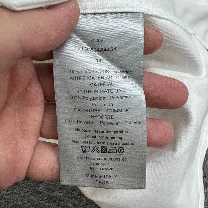 Sacai Dior Sacai Structured Panel Shirt. Size US XXL / EU 58 / 5 - 6 Thumbnail