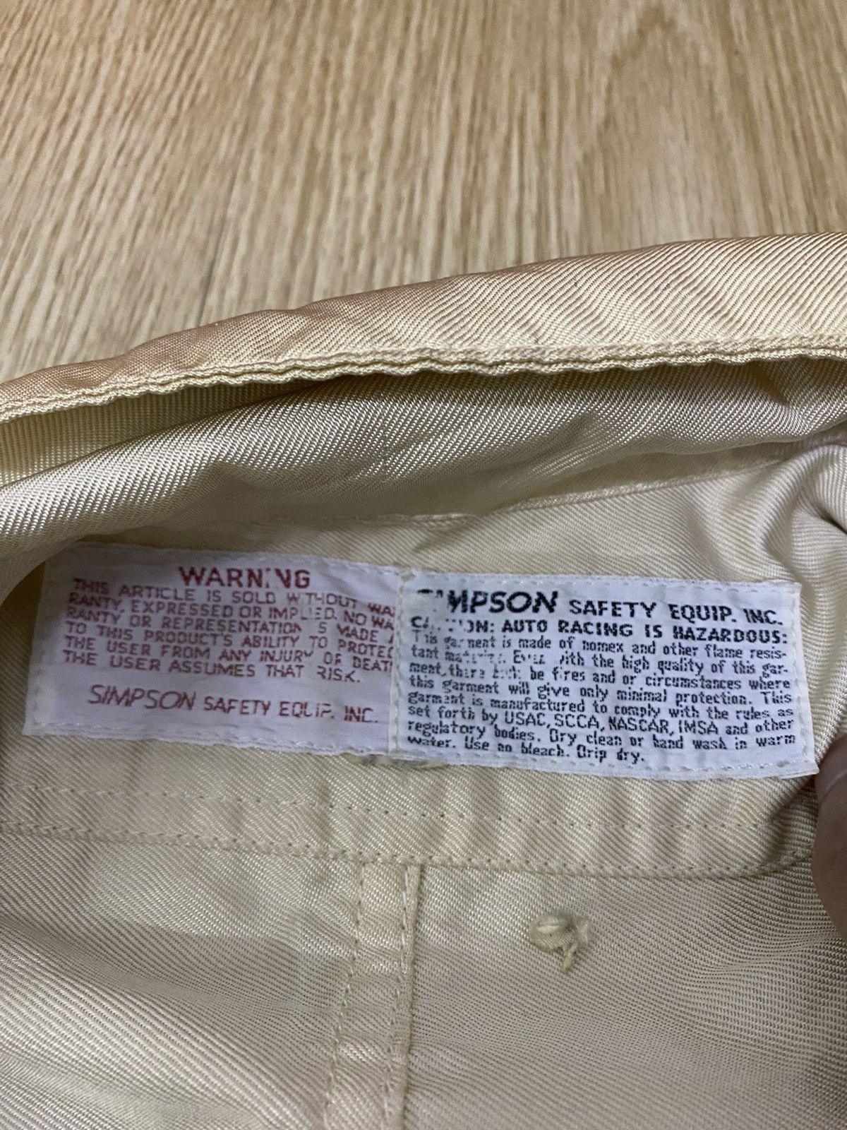 NASCAR Vintage simpson safety equipment coveralls Size US 30 / EU 46 - 13 Thumbnail