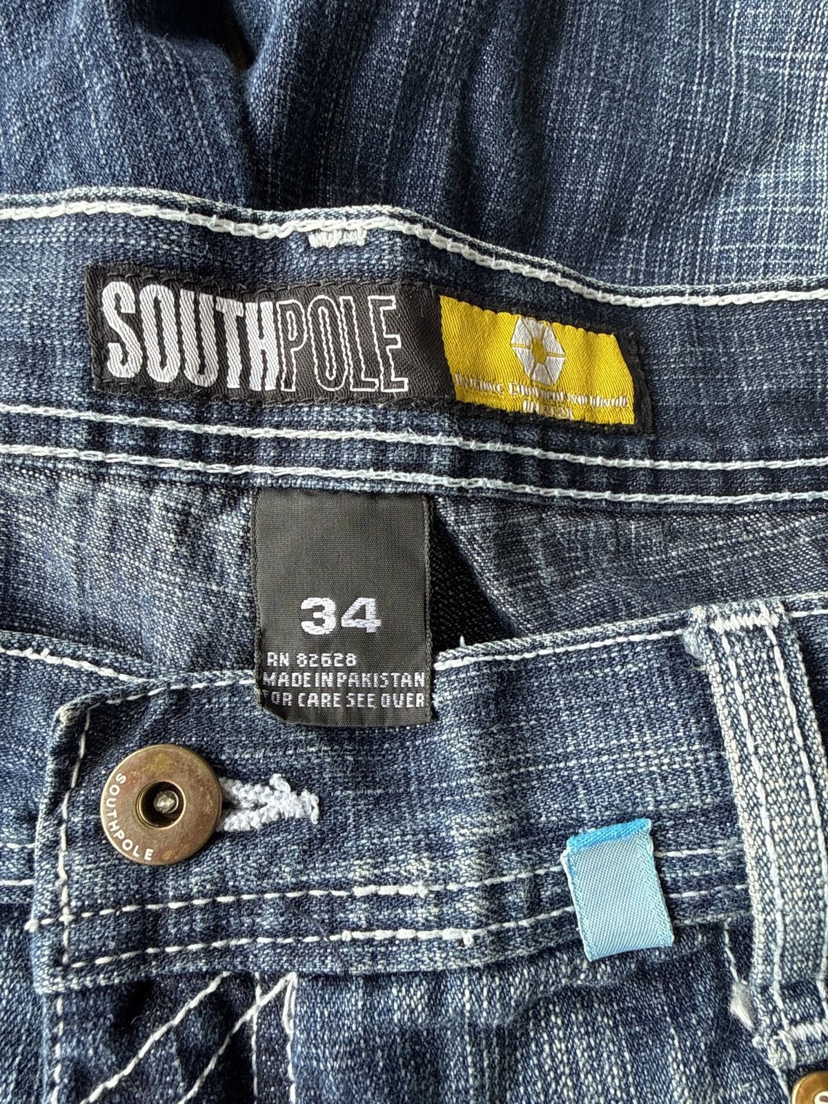 Southpole Baggy Y2K denim shorts Size US 34 / EU 50 - 1 Thumbnail