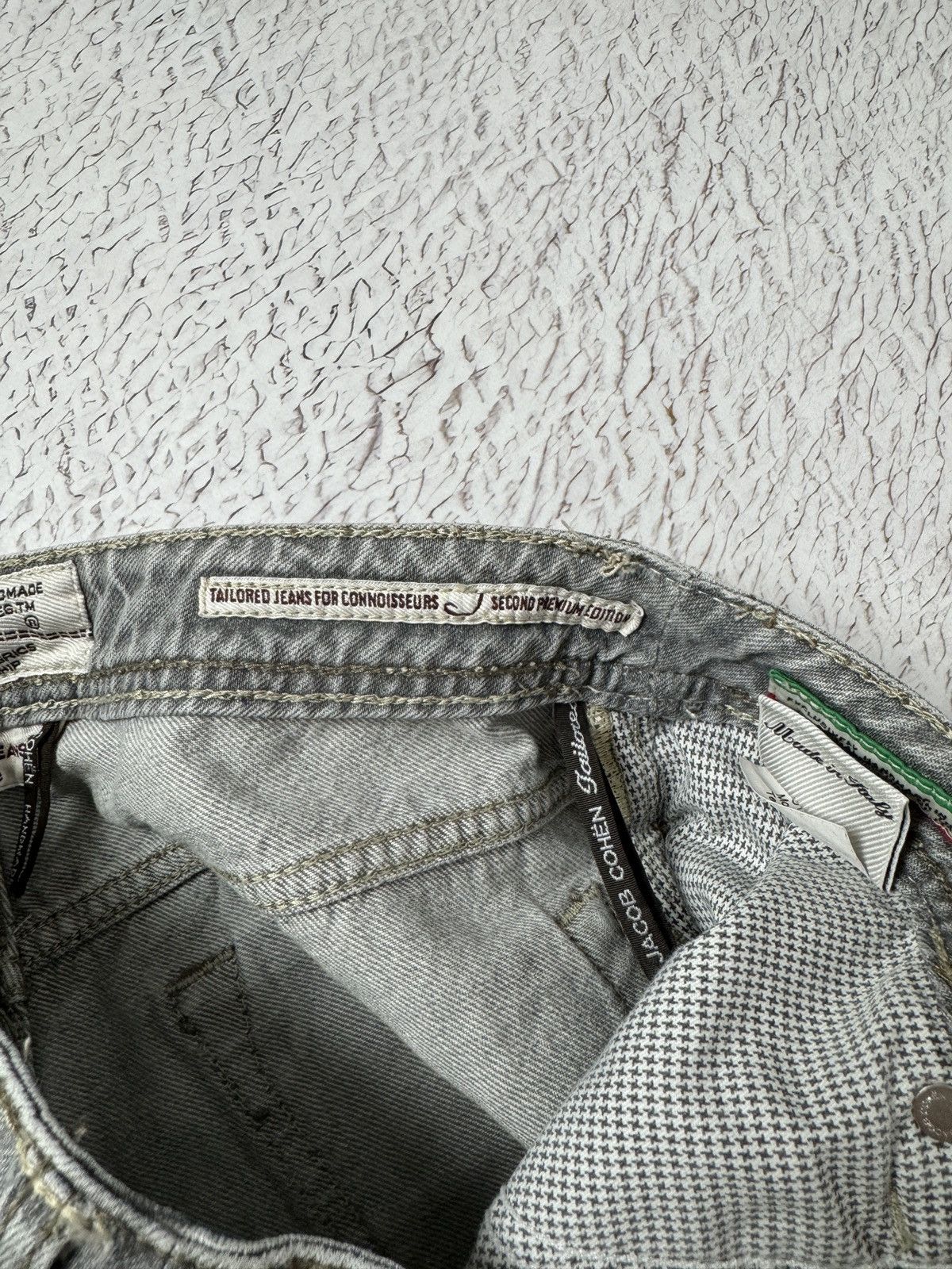 Jacob Cohen Jacob Cohen grey luxury denim handmade Japanese fabric jeans Size US 31 - 12 Thumbnail