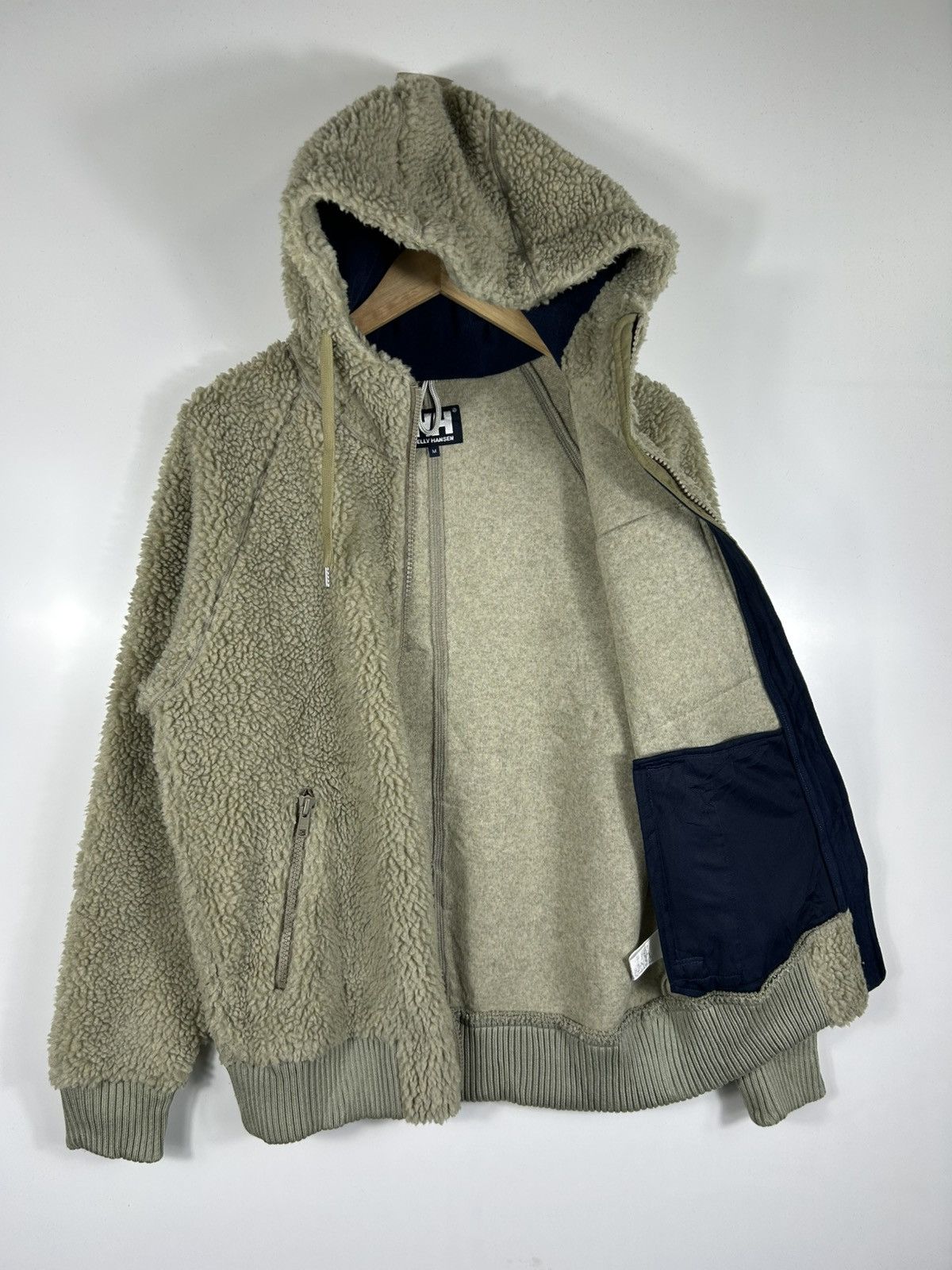 Helly Hansen × Vintage ⚡️Vintage Helly Hansen Deep Pile Fleece Hooded Sweater Size US M / EU 48-50 / 2 - 9 Thumbnail