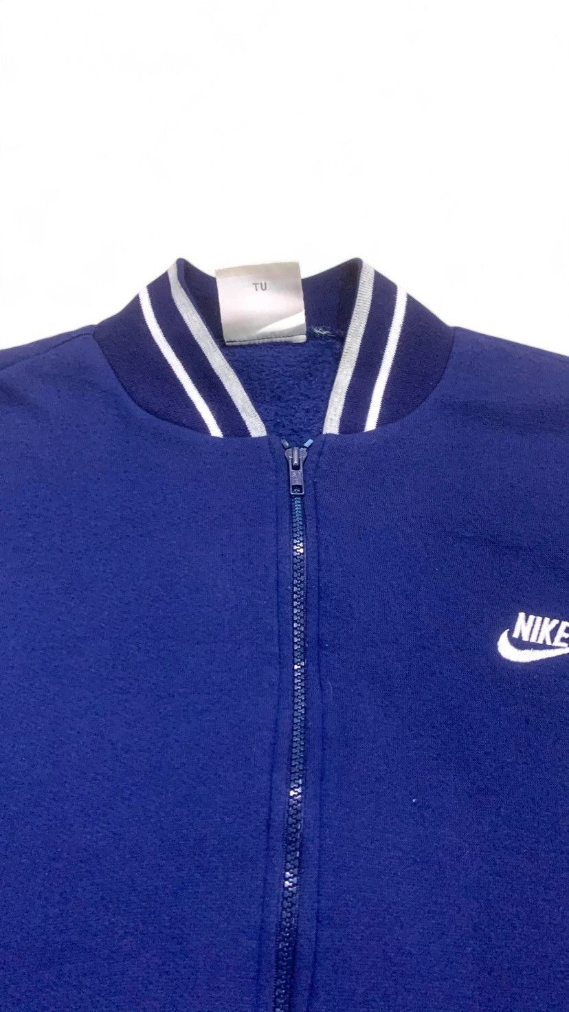 Nike × Vintage Vintage 90s Nike Bomber Varsity Jacket Zip Up Size US L / EU 52-54 / 3 - 5 Thumbnail