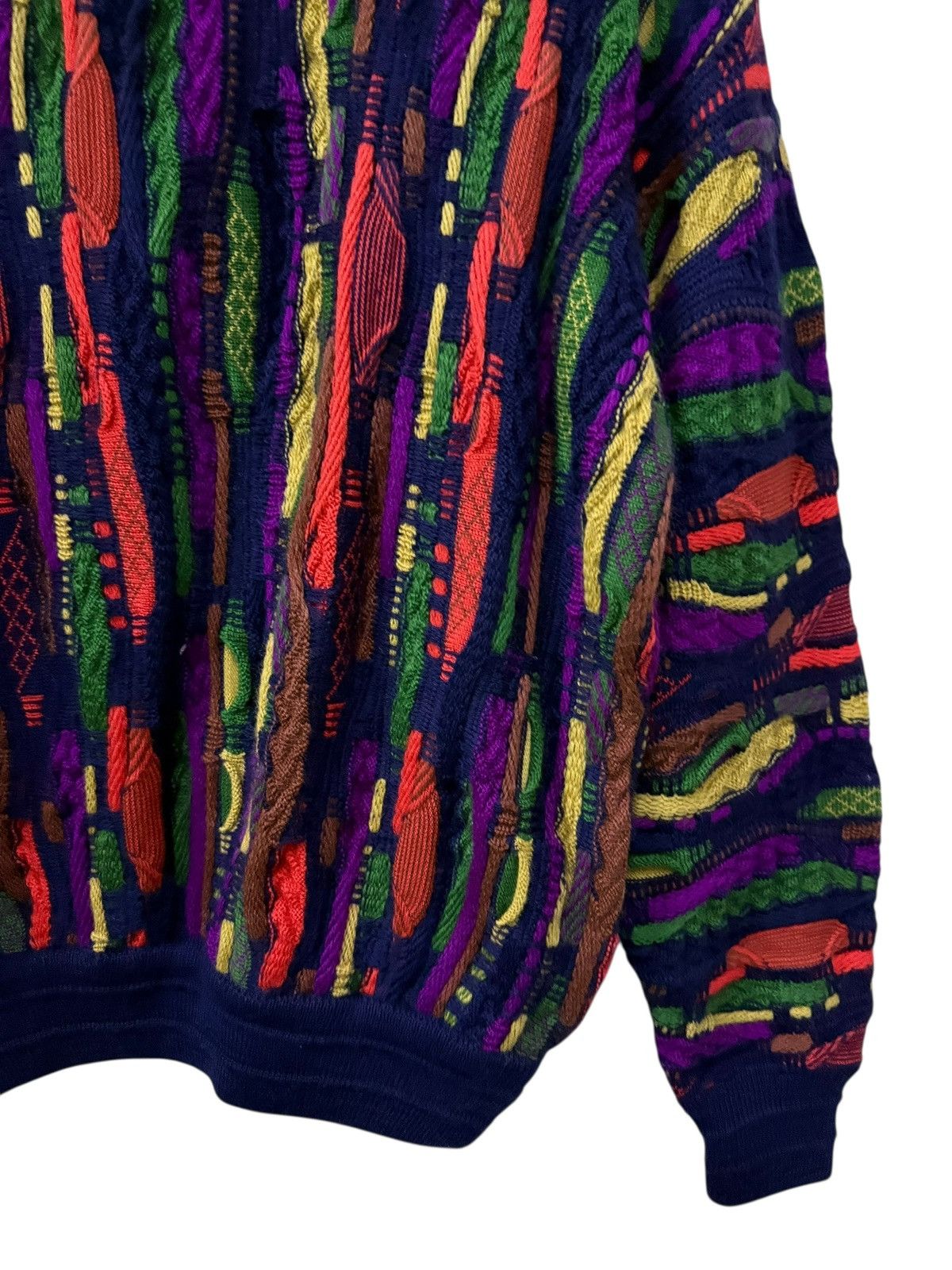 Vintage Vintage Coogi Style By Limnos 3D Cable Knit Wool Sweater Size US L / EU 52-54 / 3 - 7 Thumbnail