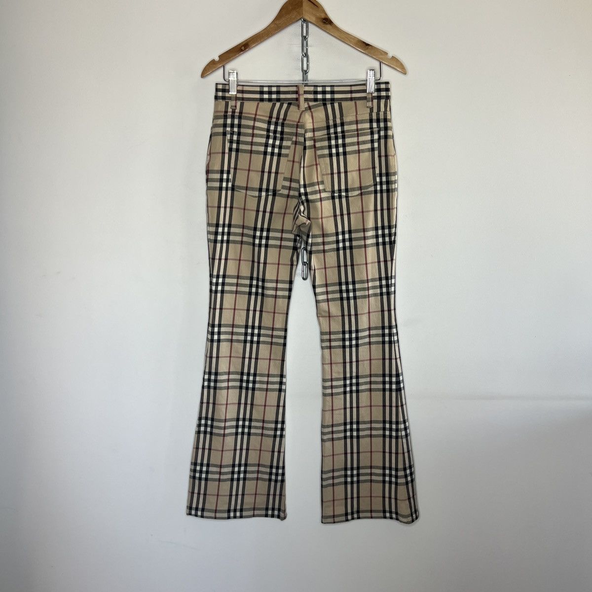 Burberry Bootcut Y2k Burberry London Womens Check Nova Trousers Pants Size 30" / US 8 / IT 44 - 7 Thumbnail