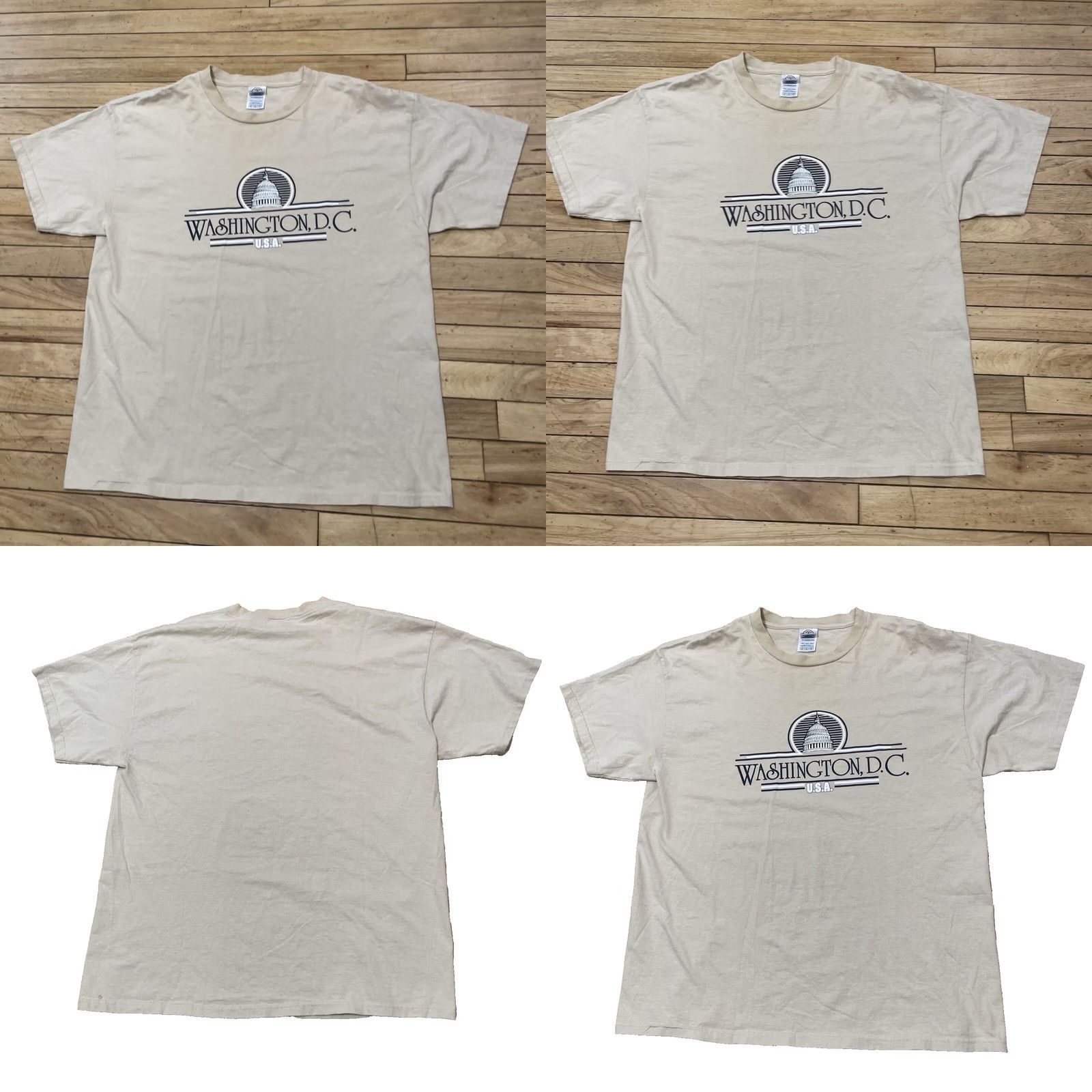 Delta VINTAGE Delta Pro Heavy Y2k Shirt Men XL Cream Washington, D.C. Graphic XL Men US Size US XL / EU 56 / 4 - 11 Thumbnail