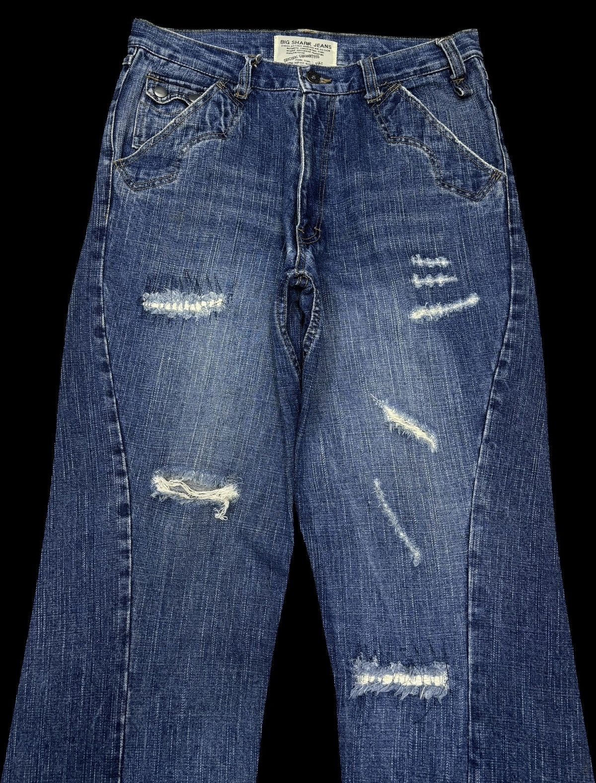 Acne Studios BAGGY Big Shark Jeans Acne Studios Style Distressed Denim Size US 31 - 5 Thumbnail