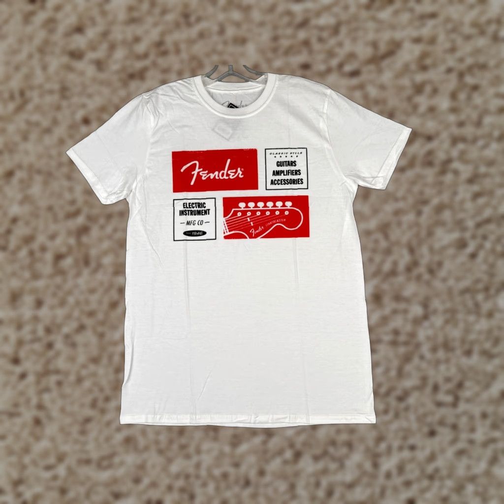 Fender Fender Shirt Men Medium White Red Guitar 1964 Stratocaster 100% Cotton NEW NWT Shirt Mens M White Red Guitar 1964 Stratocaster 100% Cotton NEW NWT Size US M / EU 48-50 / 2 - 1 Thumbnail