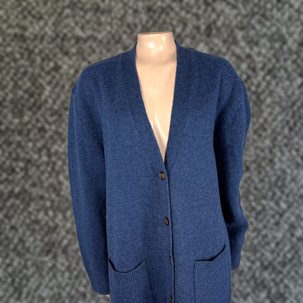 Pendleton Pendleton Sweater Women's L Navy Wool Cardigan Button Knit Pockets L30 Size L / US 10 / IT 46 - 1 Thumbnail