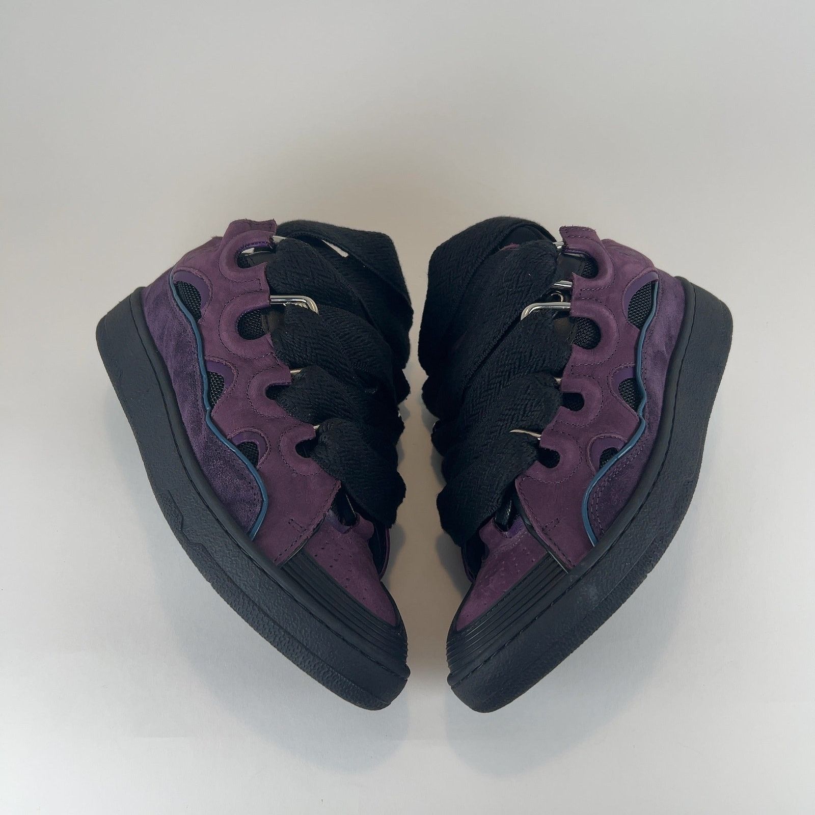 Lanvin Lanvin 'Curb' Suede Low-Top Sneakers Size US 7 / EU 40 - 5 Thumbnail