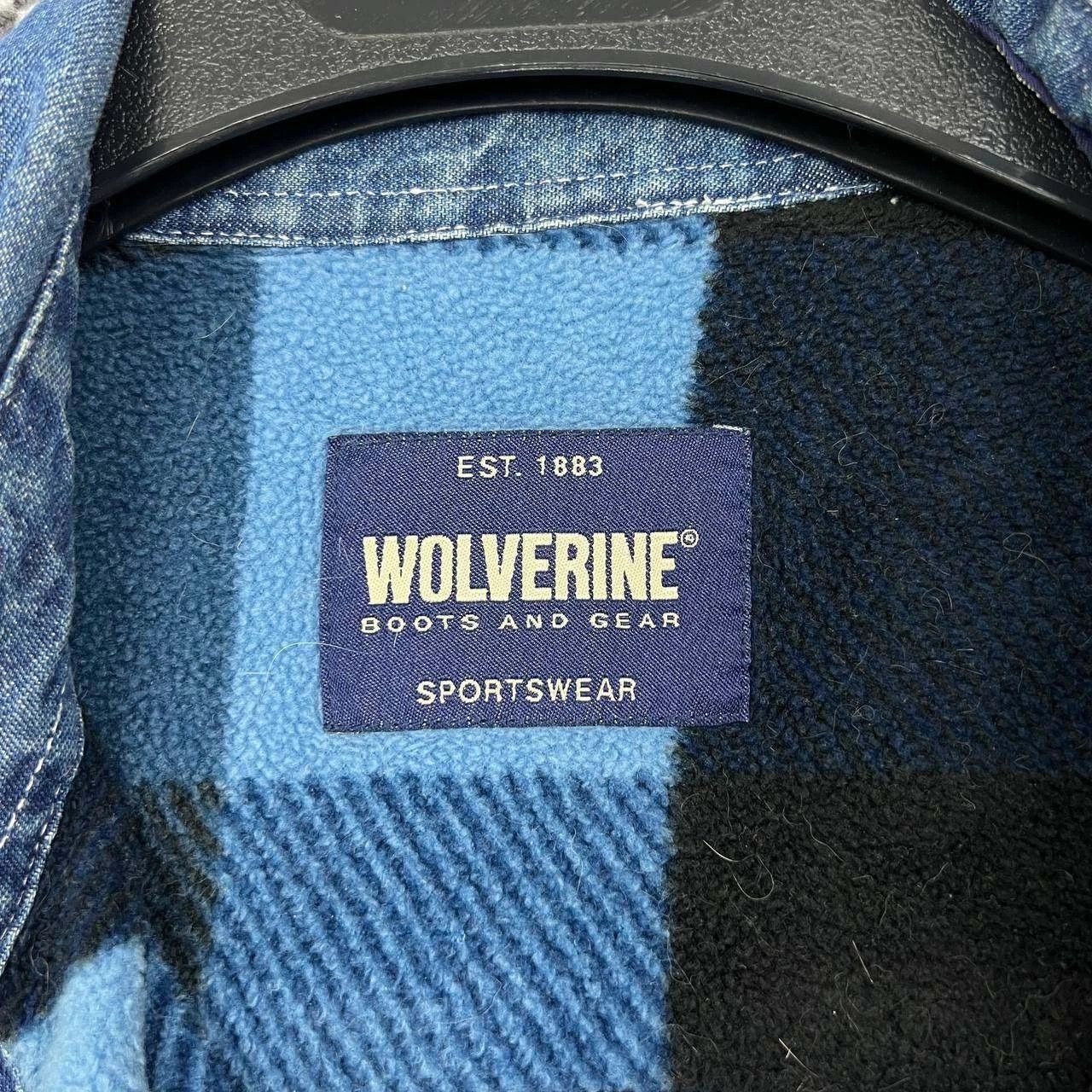 Wolverine Wolverine Shacket Men Denim Plaid Fleece Lined Collared L Size US L / EU 52-54 / 3 - 5 Thumbnail