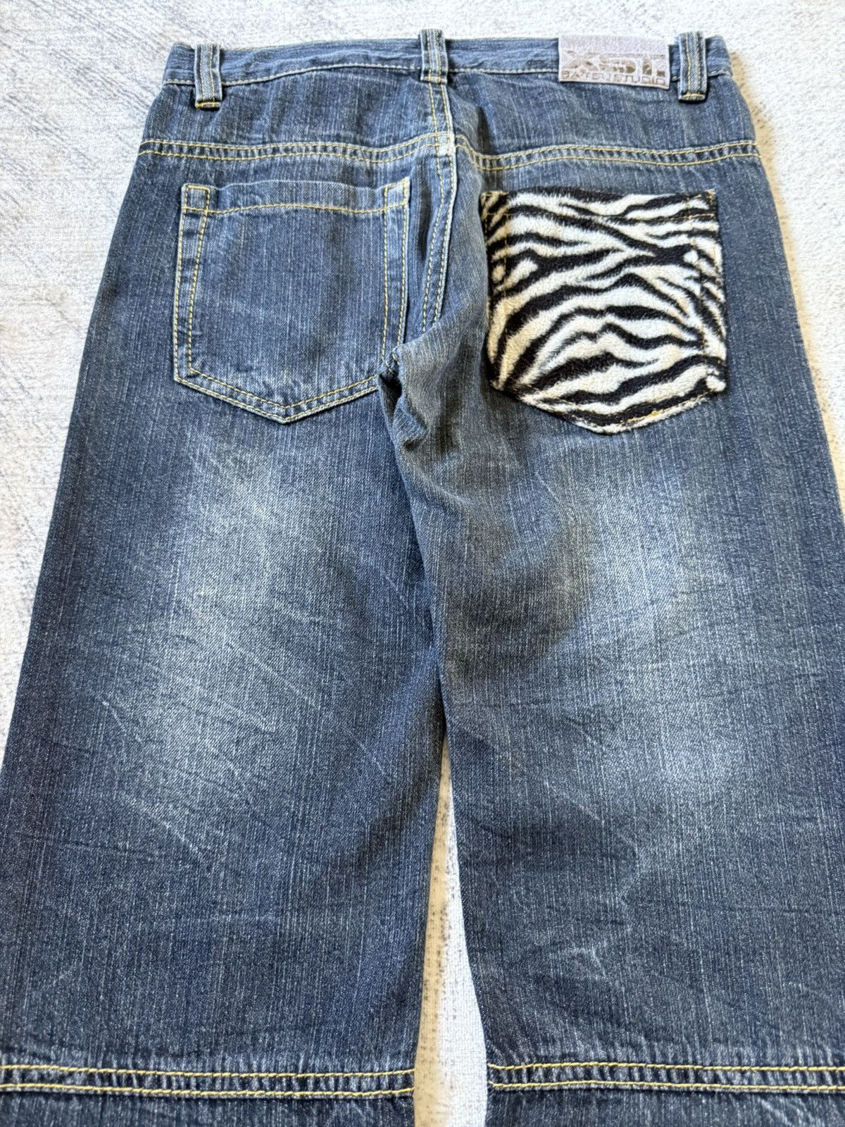 Japanese Brand Ba-Tsu Studio Japan Poems Chaotic Skull Jeans Size US 28 / EU 44 - 14 Thumbnail