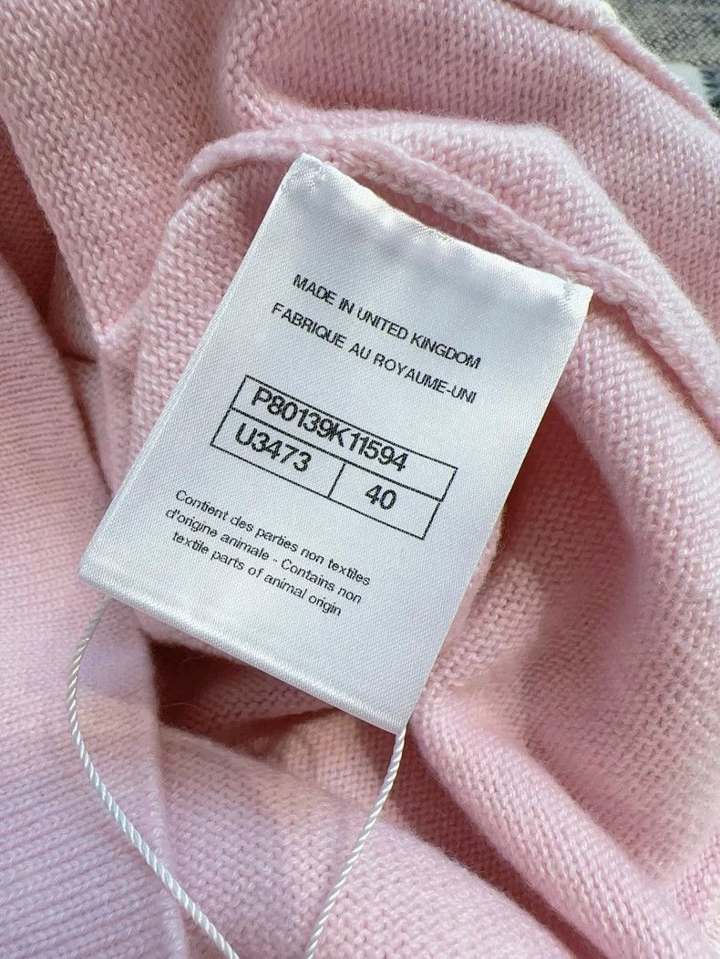Chanel Chanel Pink Knit Long Sleeve Cardigan Size M / US 6-8 / IT 42-44 - 6 Thumbnail