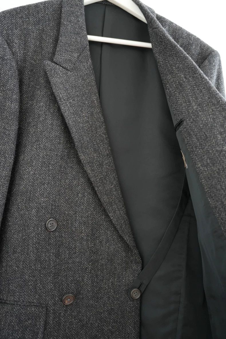 Yohji Yamamoto Yohji Yamamoto size m 80s Camelot fishbone suit 2502-Nexta Size 36R - 4 Thumbnail