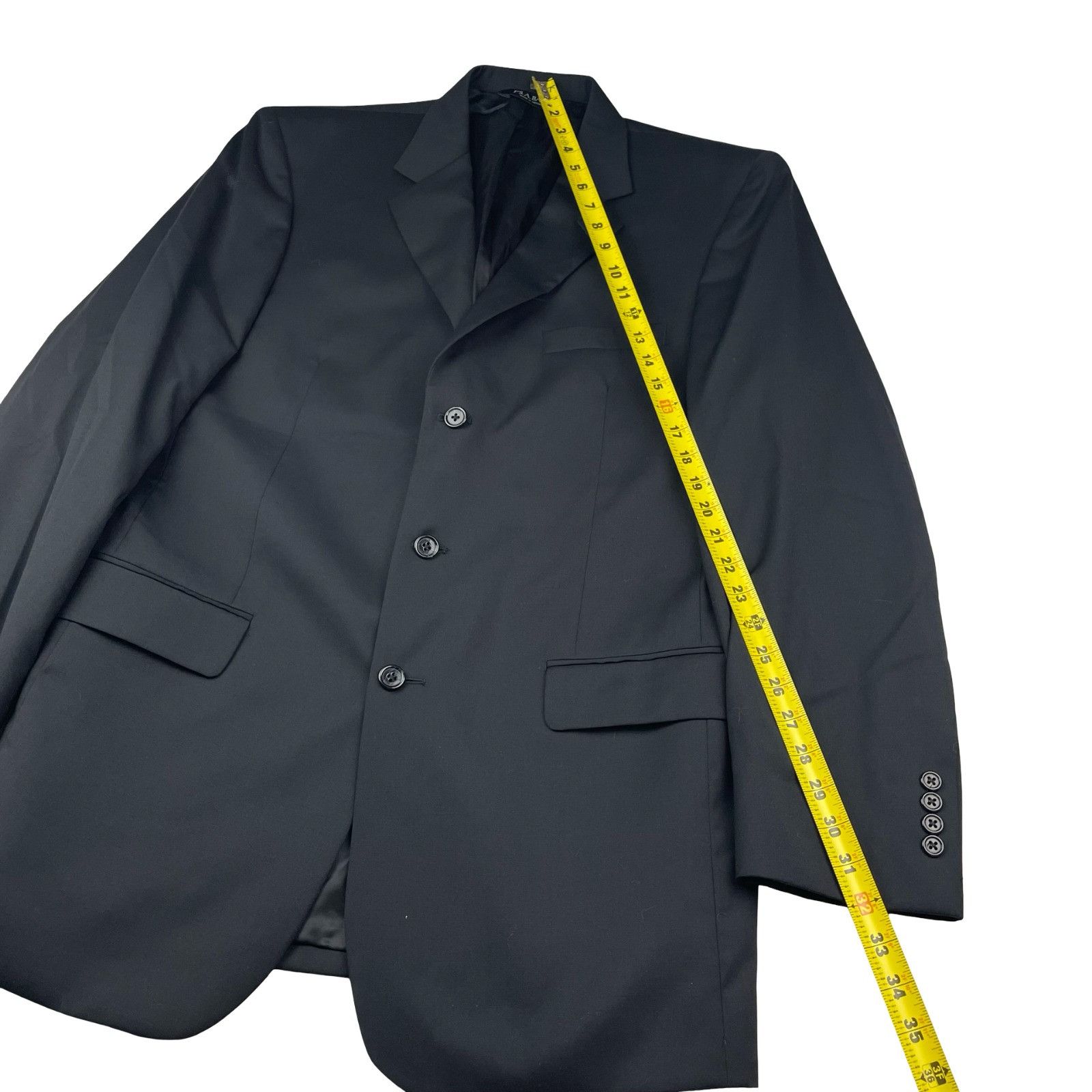 Jos. A. Bank Jos. A. Bank Men’s 100% Wool 3-Button Blazer Jacket Black • Size 42L - 10 Thumbnail