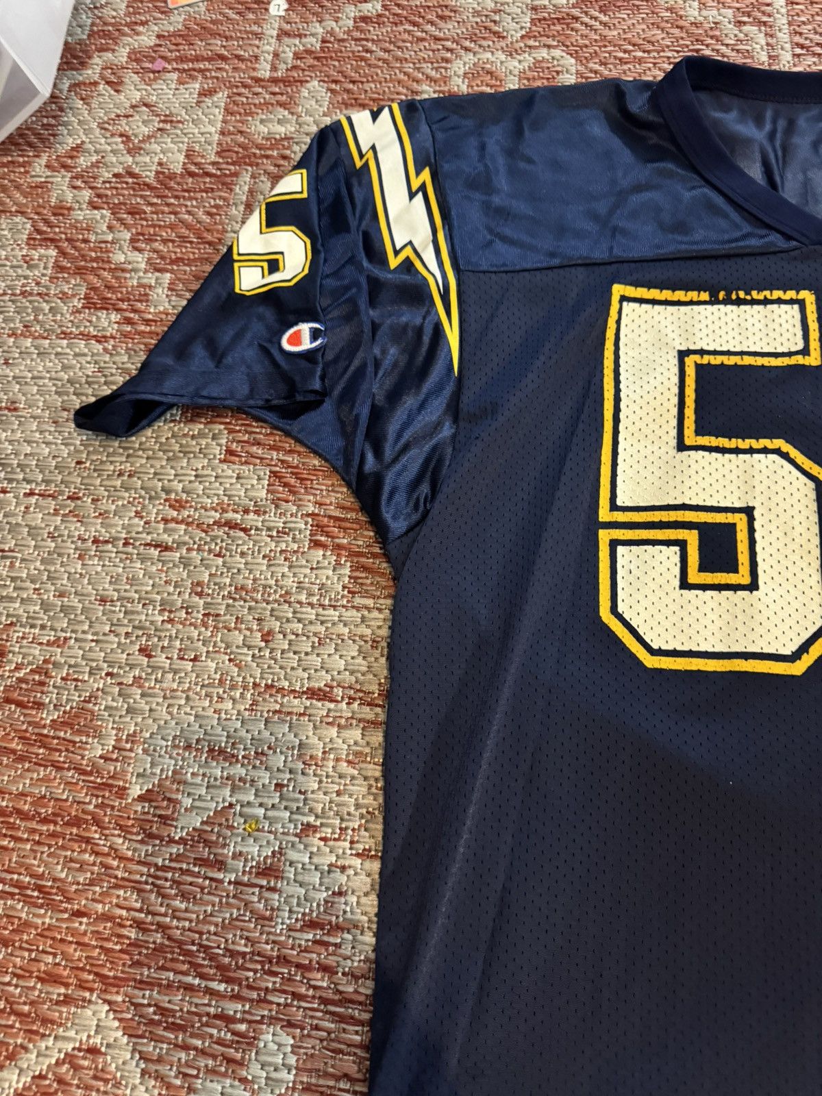 Champion Vintage San Diego Chargers J Seau Champion Jersey 48 L/XL Size US XL / EU 56 / 4 - 4 Thumbnail