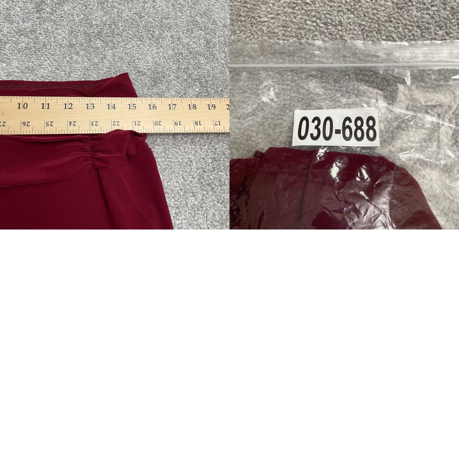 Vintage J.m Fleurette Skirt Womens L Midi A-Line Red Elastic Waist Stretch Knit Casual Vintage No Size 36" / US 14 / IT 50 - 9 Thumbnail
