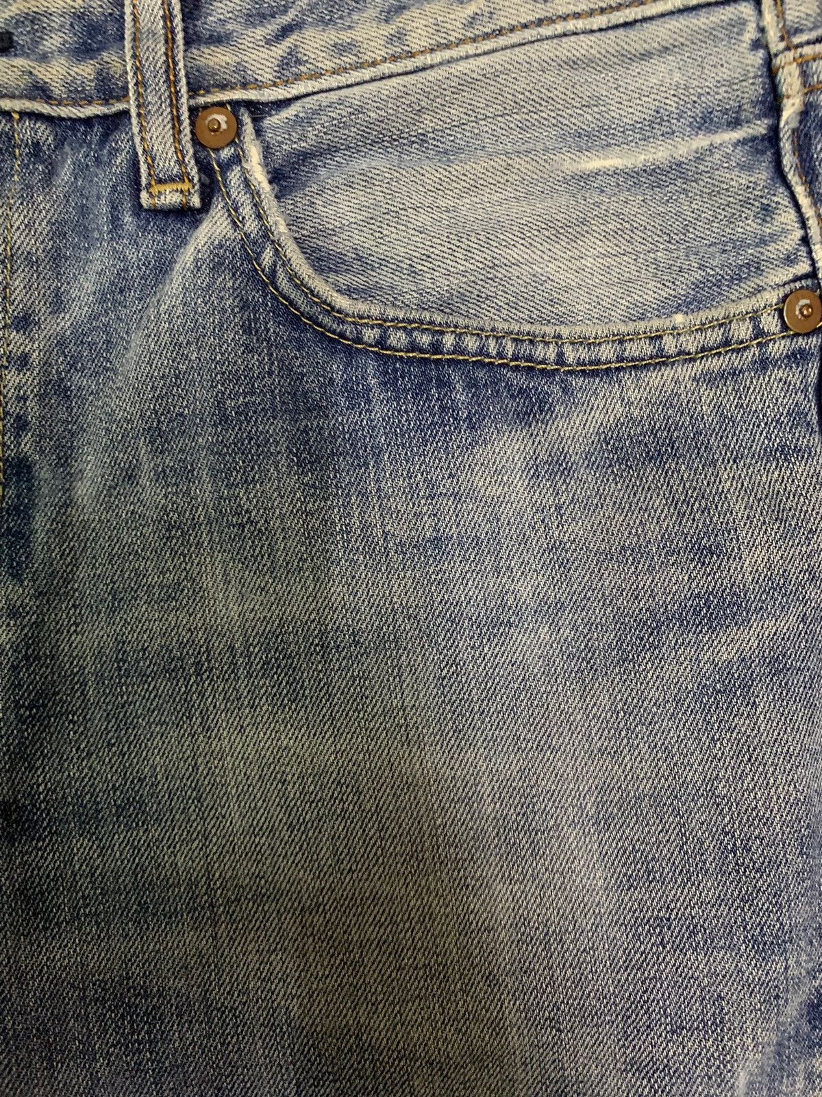 Undercover × Uniqlo Vintage Uniqlo UJ S002 Dirty Blue Wash Distressed Jeans Size US 32 / EU 48 - 7 Thumbnail