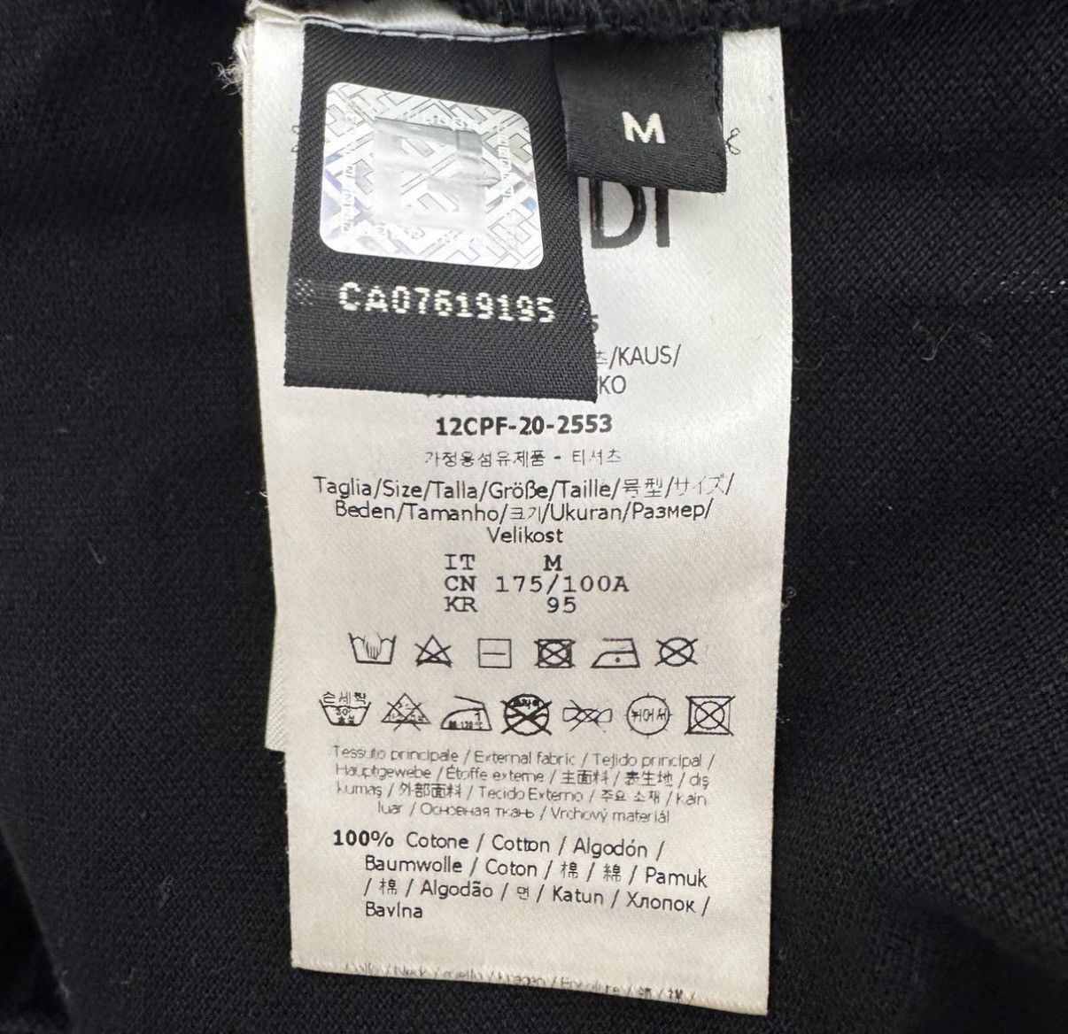 Fendi Fendi FF Monogram Print Short-Sleeve T-shirt in Black Size US M / EU 48-50 / 2 - 5 Thumbnail