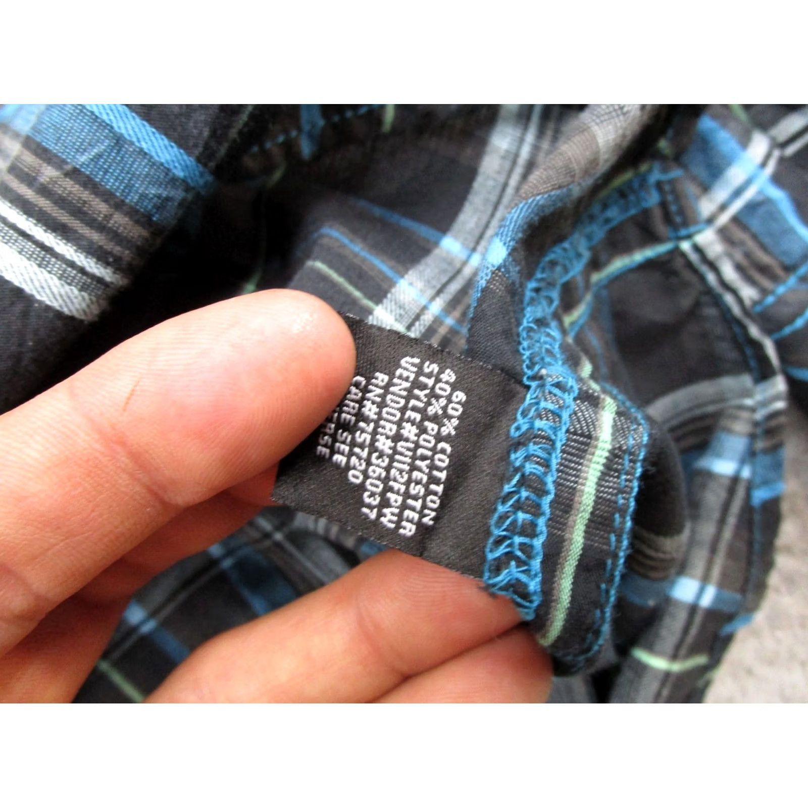 Vintage BKE Men’s Western Athletic Fit Long Sleeve Blue Plaid Pearl Snap Shirt Size 2XL Size US XXL / EU 58 / 5 - 3 Thumbnail