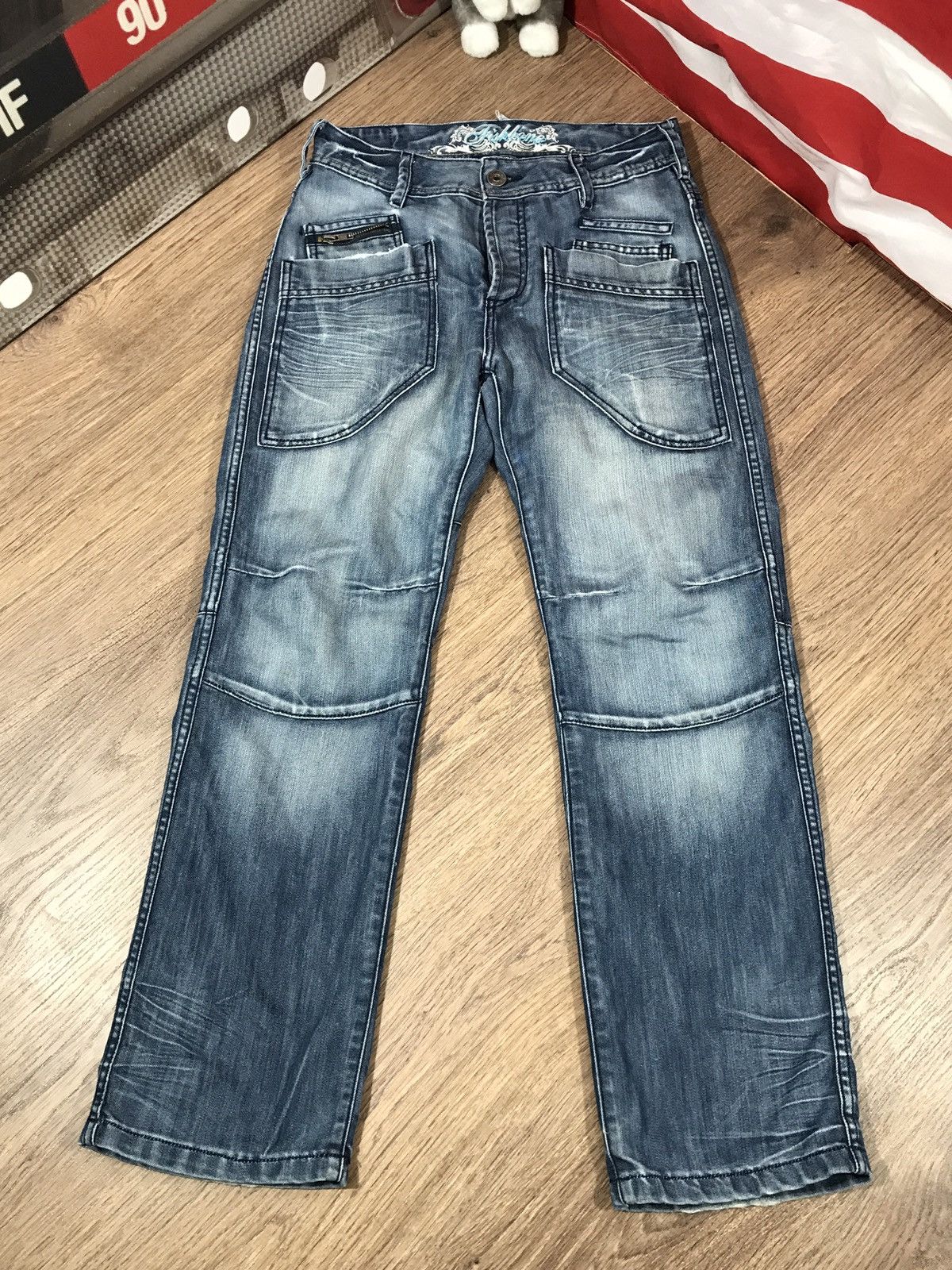 Japanese Brand × Vintage Vintage Distressed Denim Pants Jeans Size US 31 - 1 Thumbnail