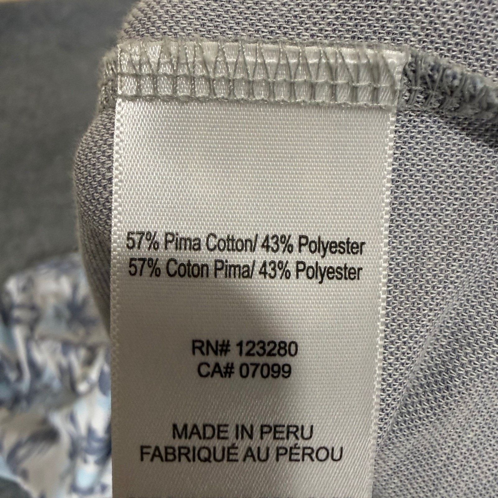 TravisMathew Travis Mathew Mens Polo Shirt XXL Blue Gray Floral Golf Size US XXL / EU 58 / 5 - 3 Thumbnail