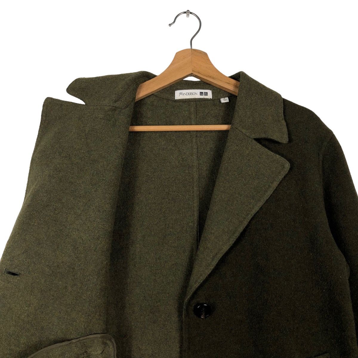 JW Anderson 🔥Double Breast Long Fly Coats Wool Herringbone Japan Made Size US M / EU 48-50 / 2 - 10 Thumbnail