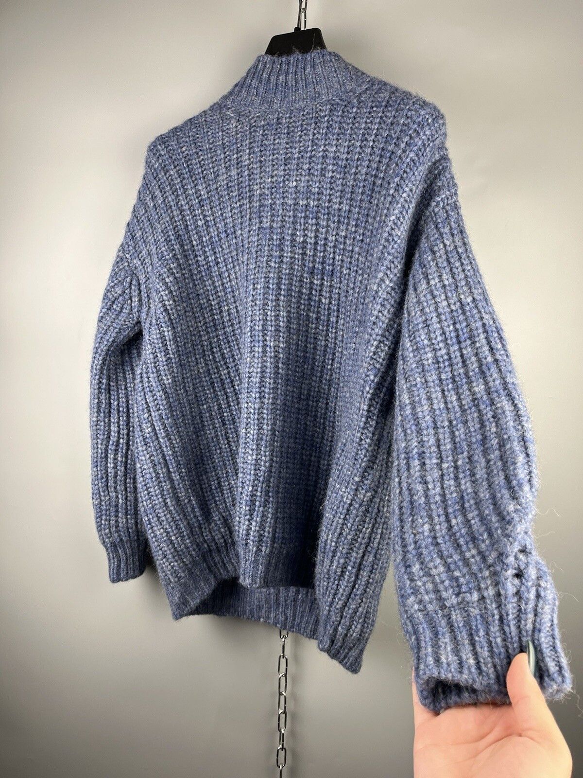 Sezane Sezane Baby Alpaca Cable Knit Oversize Sweater Pullover Size M / US 6-8 / IT 42-44 - 8 Thumbnail