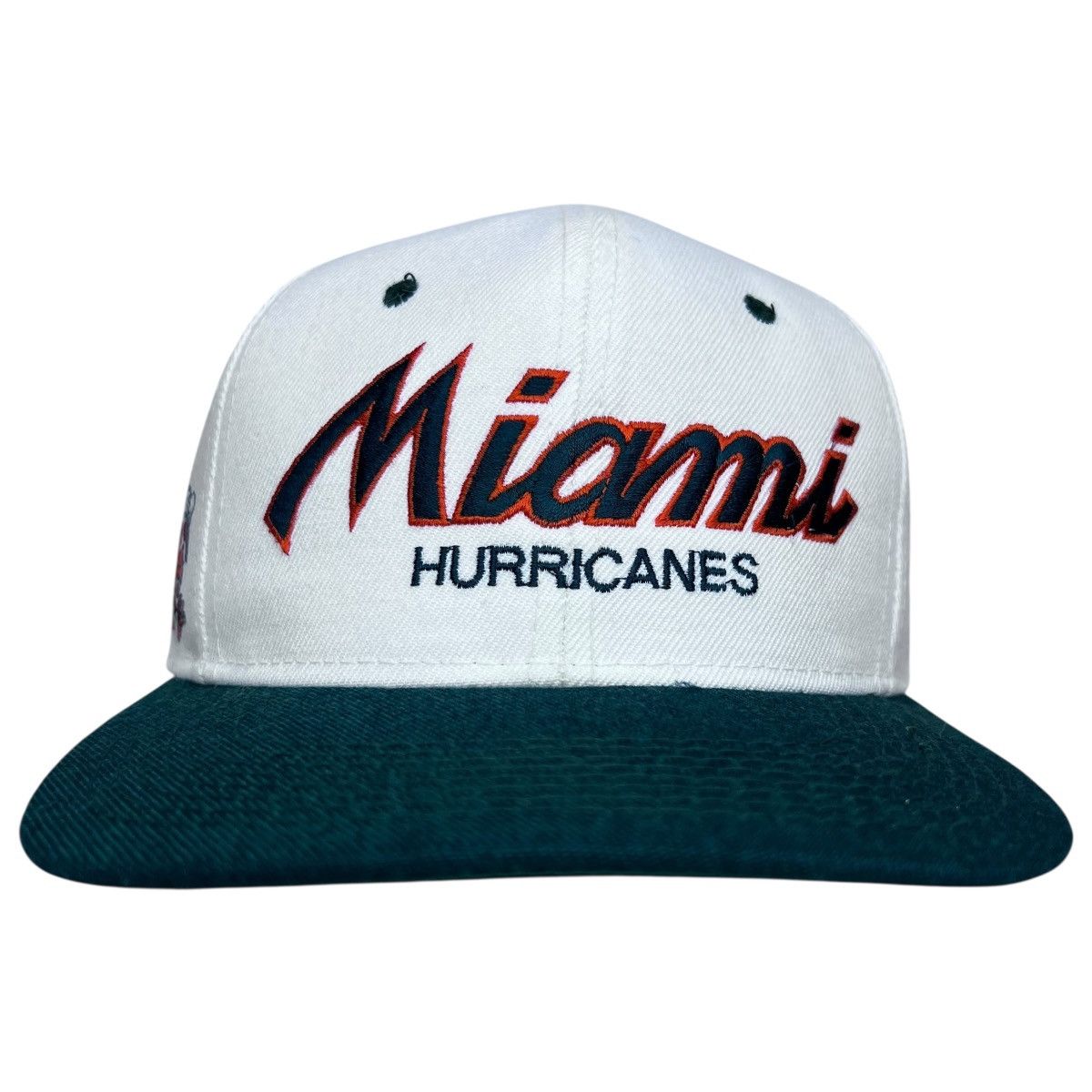 Sports Specialties 90s NCAA Miami Hurricanes Script Sports Specialties Snapback Size ONE SIZE - 1 Thumbnail