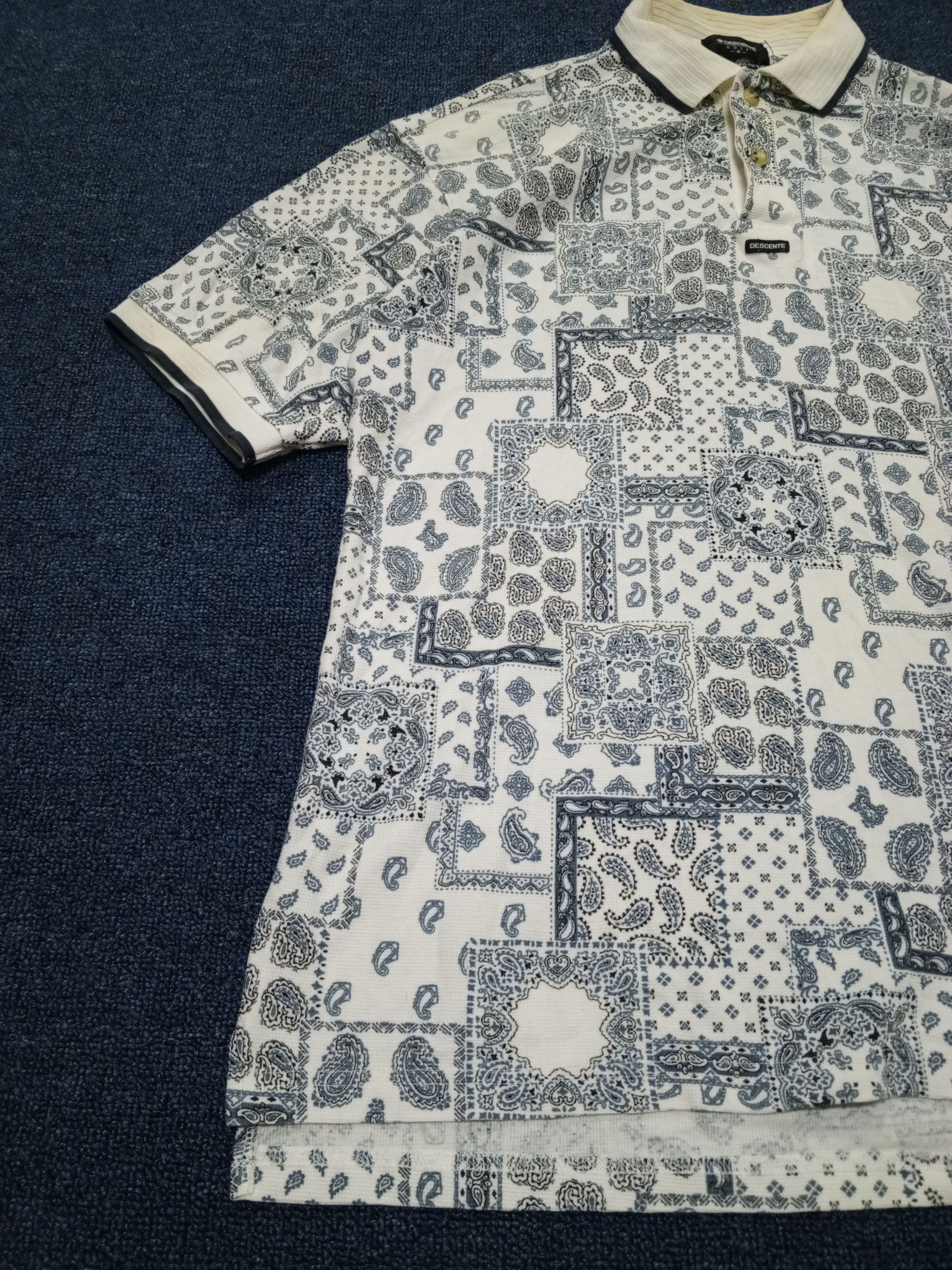 Descente × Japanese Brand DESENTE POLO GOLF FULLPRINT BANDANA Size US L / EU 52-54 / 3 - 5 Thumbnail
