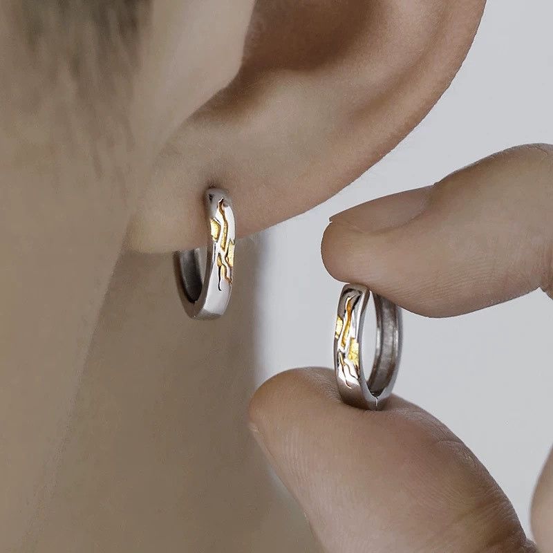 Jewelry New Design Earrings One Pairs Chrome Jewelry Size ONE SIZE - 1 Thumbnail