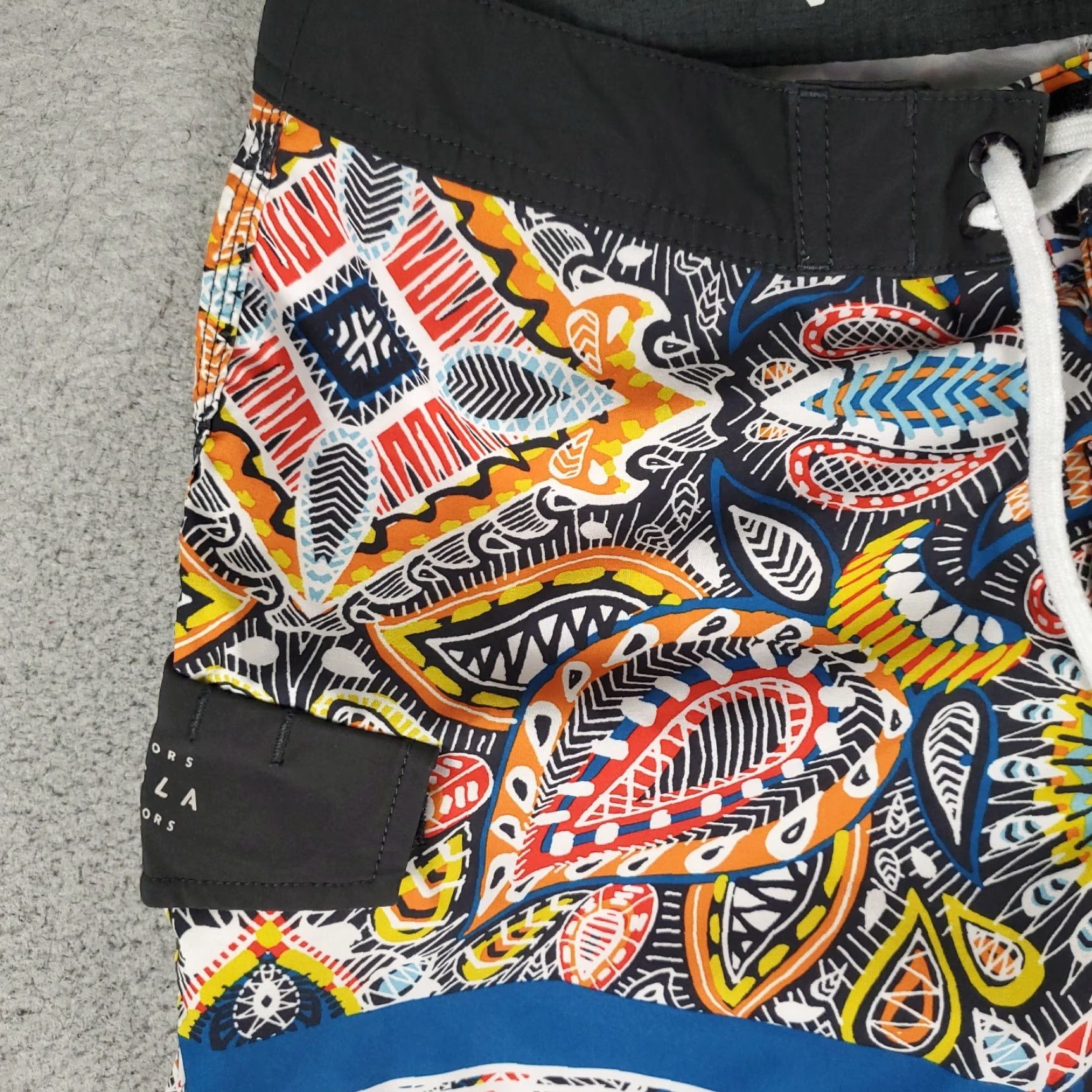 Vissla Vissla Mens Shorts Size 30 Board Shorts Blue Yellow Tropical Beach Trunks Swim Size US 30 / EU 46 - 2 Thumbnail