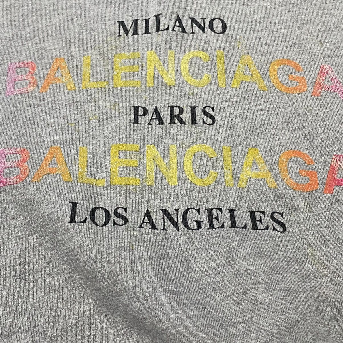 Balenciaga Balenciaga Cities Hoodie Gray Size US S / EU 44-46 / 1 - 7 Thumbnail