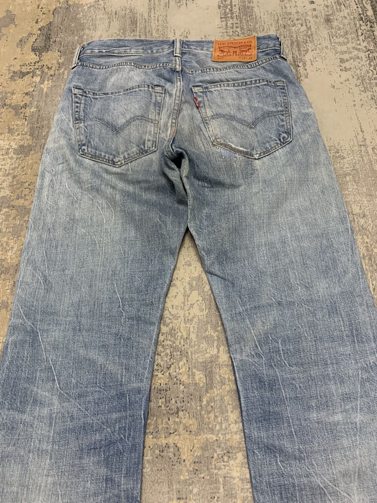 Levi's Vintage Levis 501 Red Line Selvedge Denim Jean 29x30.5 Size US 29 - 15 Thumbnail