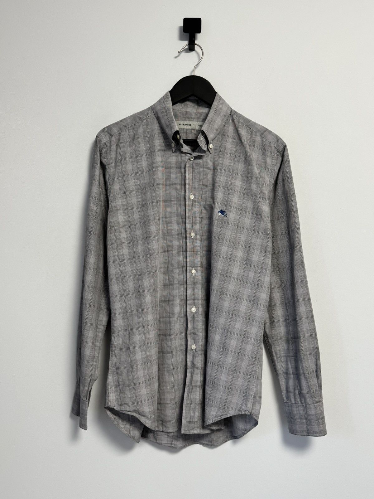 Etro Etro Button Up Shirt Gray Style Luxury Size US L / EU 52-54 / 3 - 1 Thumbnail