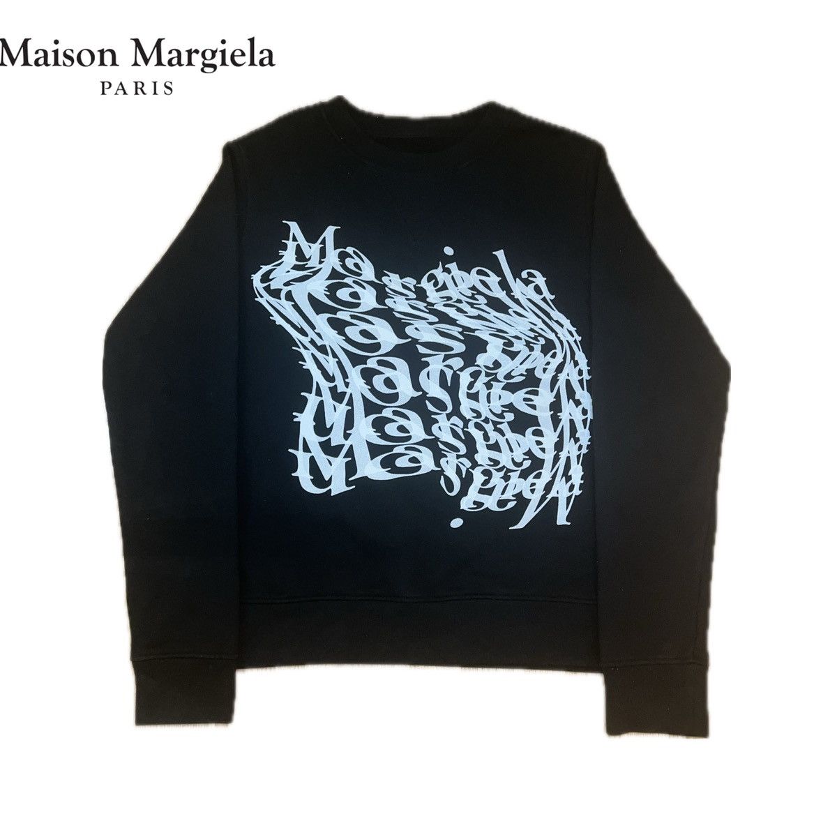 Maison Margiela Maison Margiela Wavy Logo Crewneck Size US M / EU 48-50 / 2 - 1 Thumbnail
