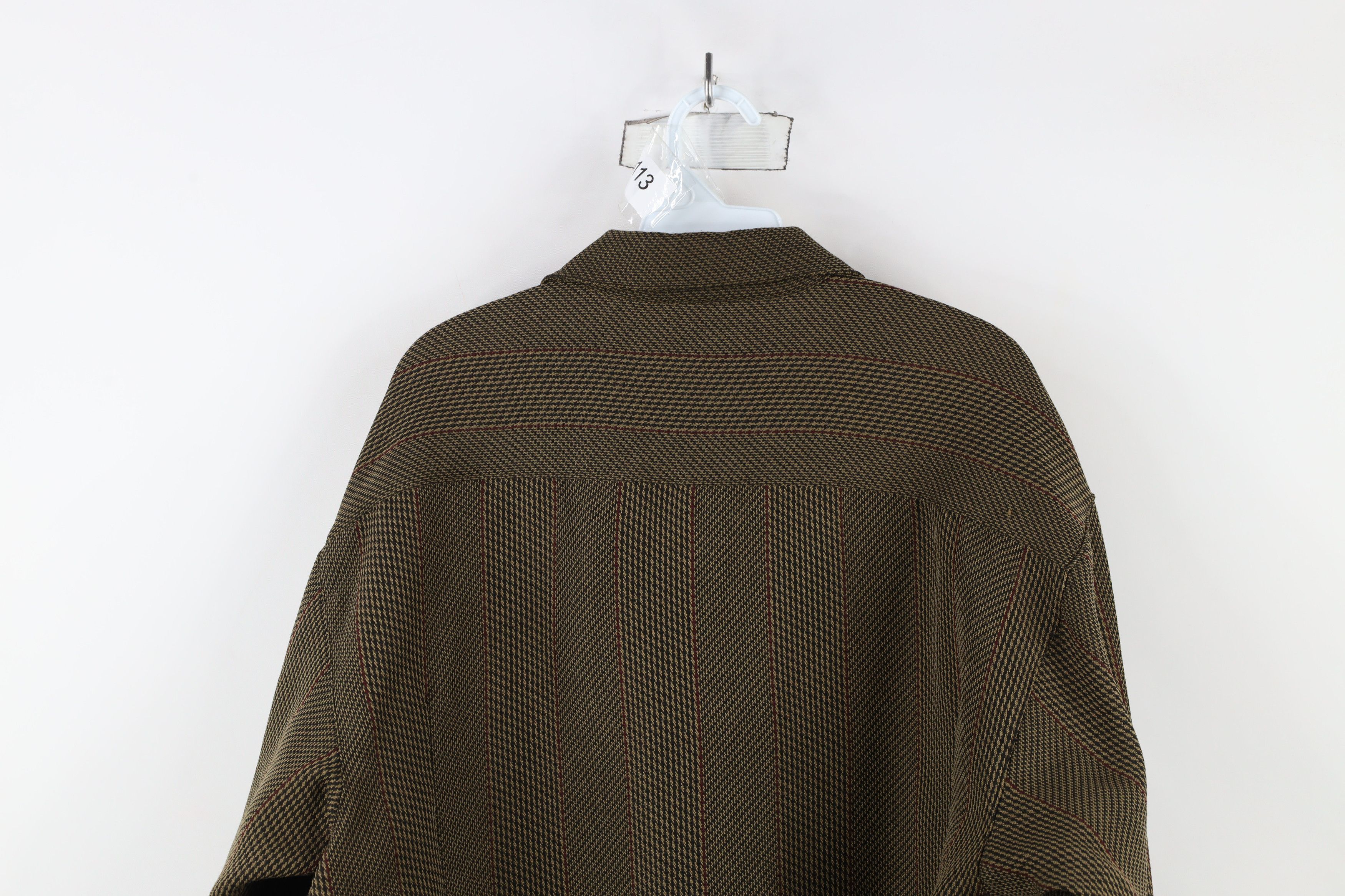 Vintage Vintage 90s Rockabilly Streetwear Knit Collared Button Shirt Size US L / EU 52-54 / 3 - 11 Thumbnail