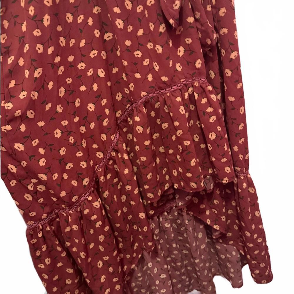Designer Vibrant Floral High-low Dress Size S / US 4 / IT 40 - 3 Thumbnail