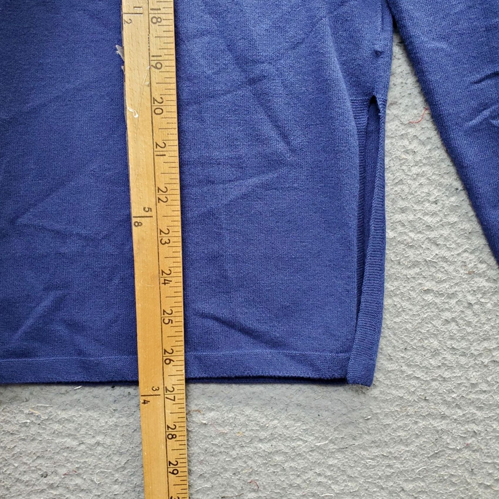 Vintage 525 America Top Womens Medium Navy Regular Fit Long Sleeve Mock Neck Shirt Size M / US 6-8 / IT 42-44 - 3 Thumbnail