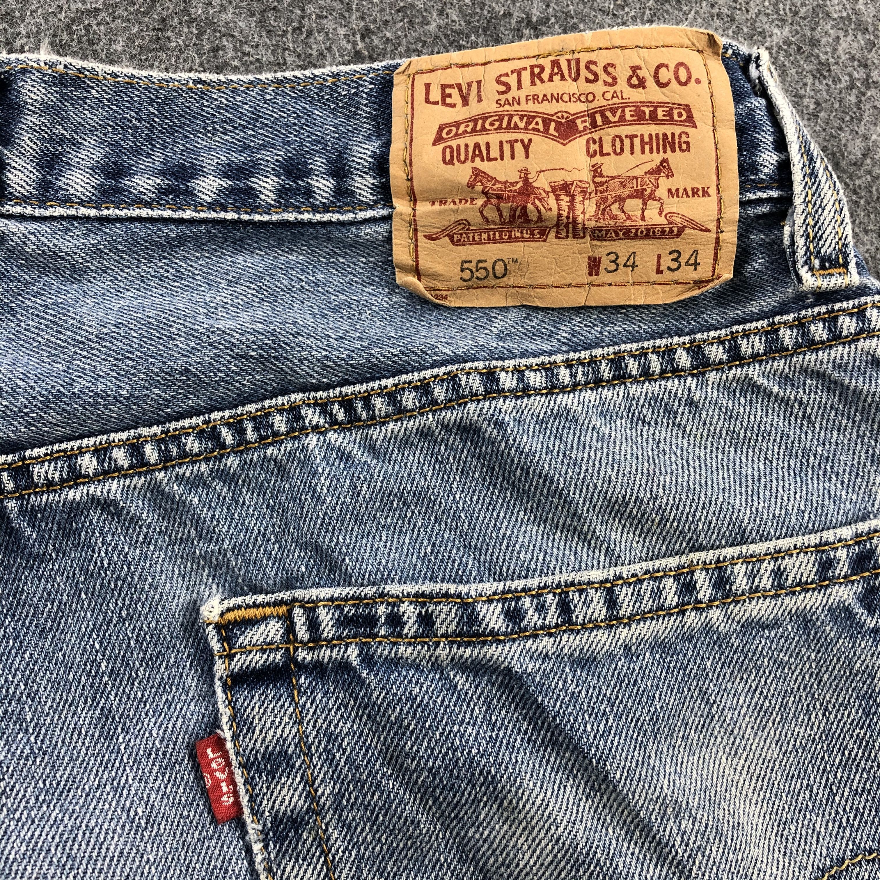 Levi's Vintage Levis Jeans Lot 550 Stone Washed Denim-J1004 Size US 33 - 5 Thumbnail