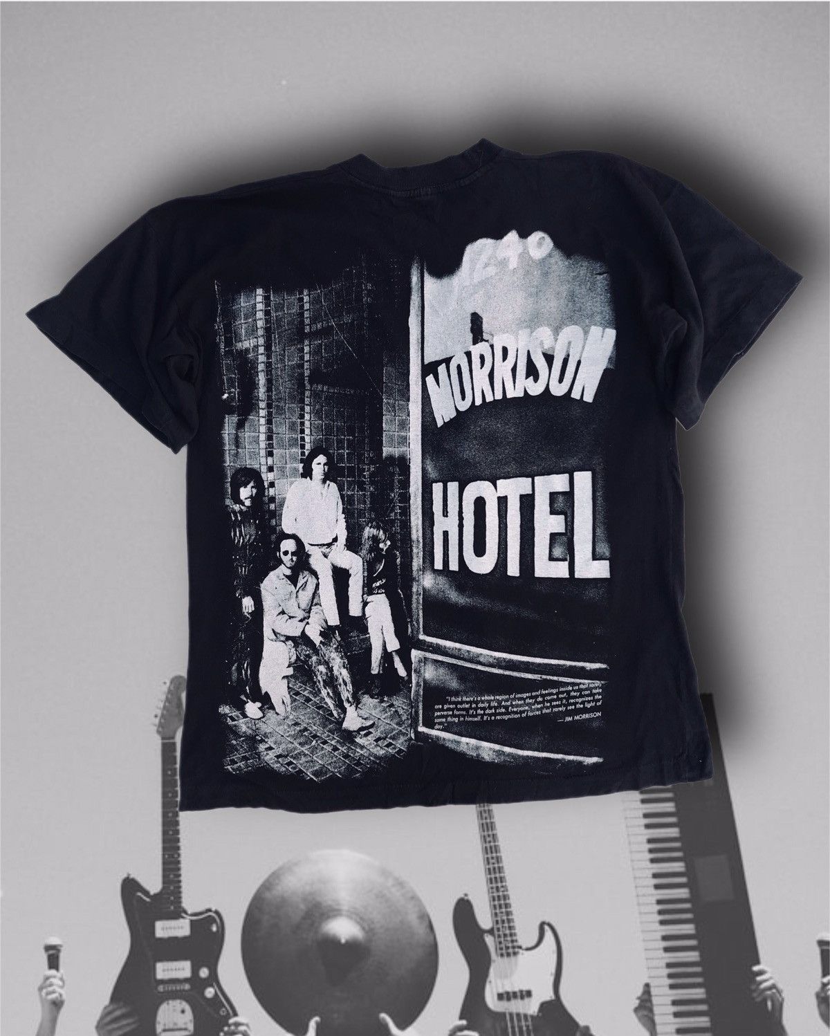 Band Tees Rare Vintage 90s Jim Morrison Hotel The Doors Empire Bootleg Size US M / EU 48-50 / 2 - 8 Thumbnail