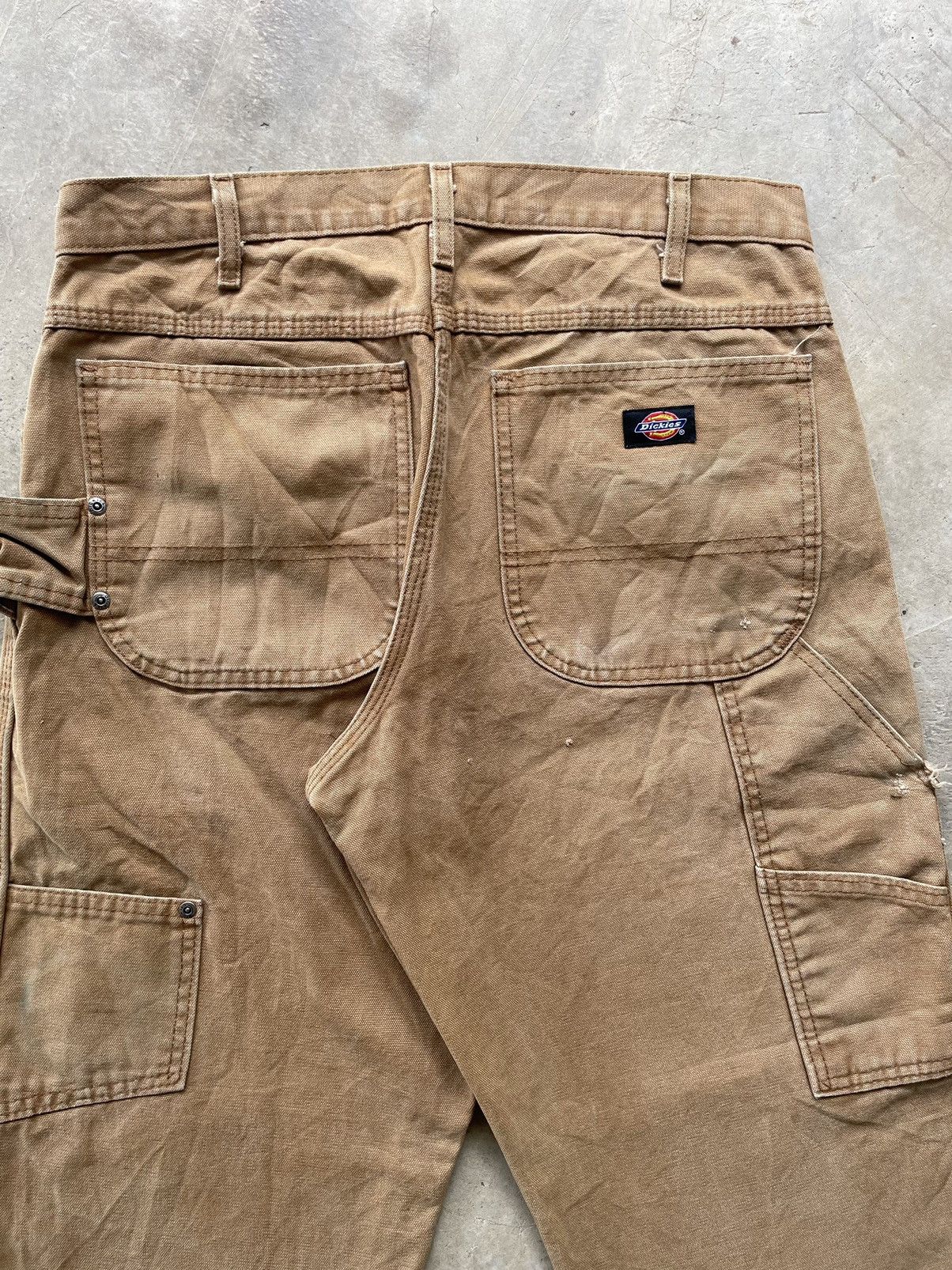 Dickies Vintage 90s Dickies Carpenter Distressed Canvas Straight Size US 33 - 13 Thumbnail
