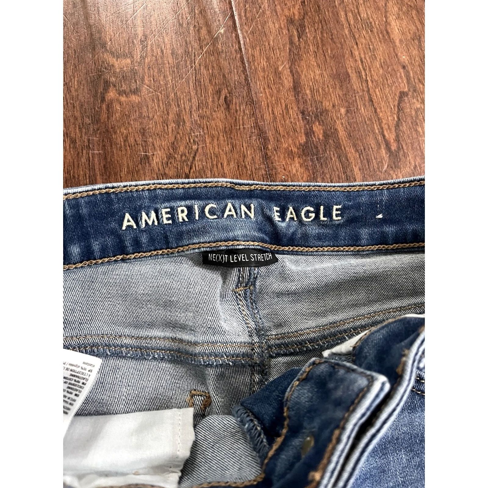 American Eagle Outfitters American Eagle Outfitters Jeans Womens Size 2 Regular High Rise Stretch Jegging Blue 27in Inseam Size 42" / US 20 - 4 Thumbnail