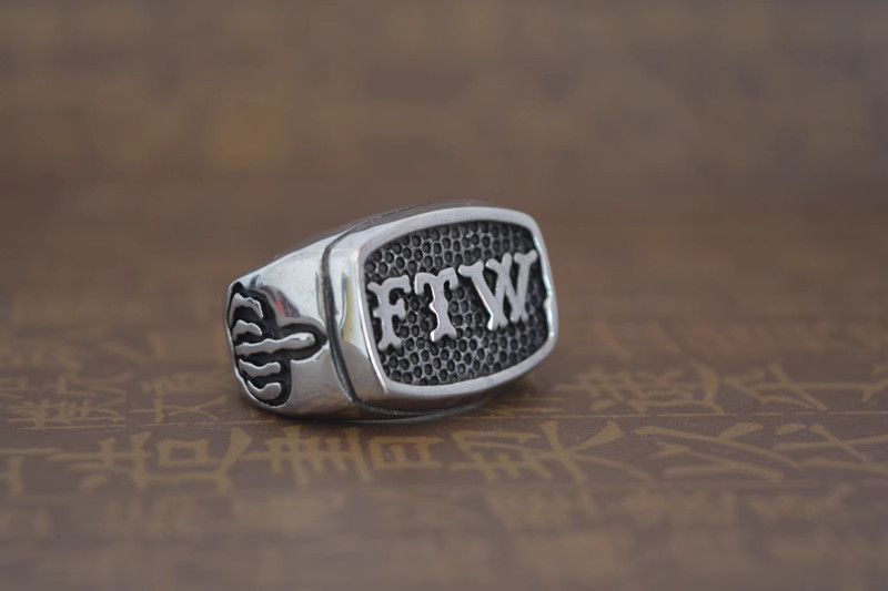 Jewelry Retro Jewelry Rings Open Size Chrome Ring (Size 7-13) Size ONE SIZE - 3 Thumbnail