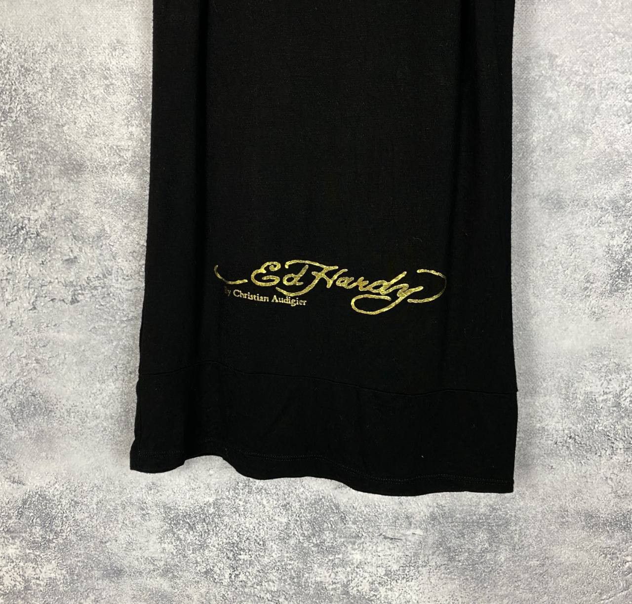 Ed Hardy Ed Hardy Christian Audigier Women's Dress Size 17 Black Size XXL / US 16-18 / IT 52-54 - 7 Thumbnail