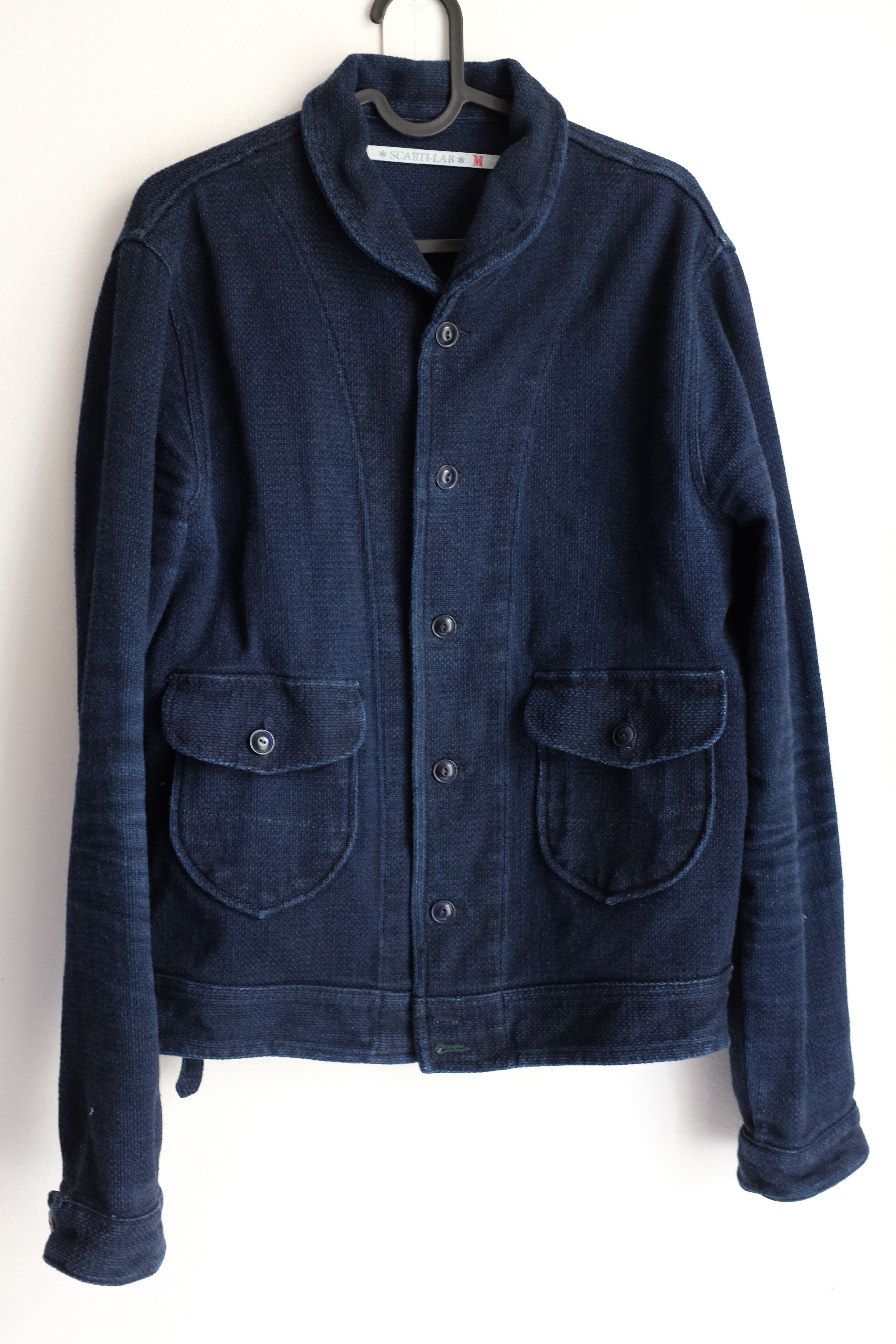 Scarti-Lab 707 dobby indigo jacket Size US M / EU 48-50 / 2 - 1 Thumbnail