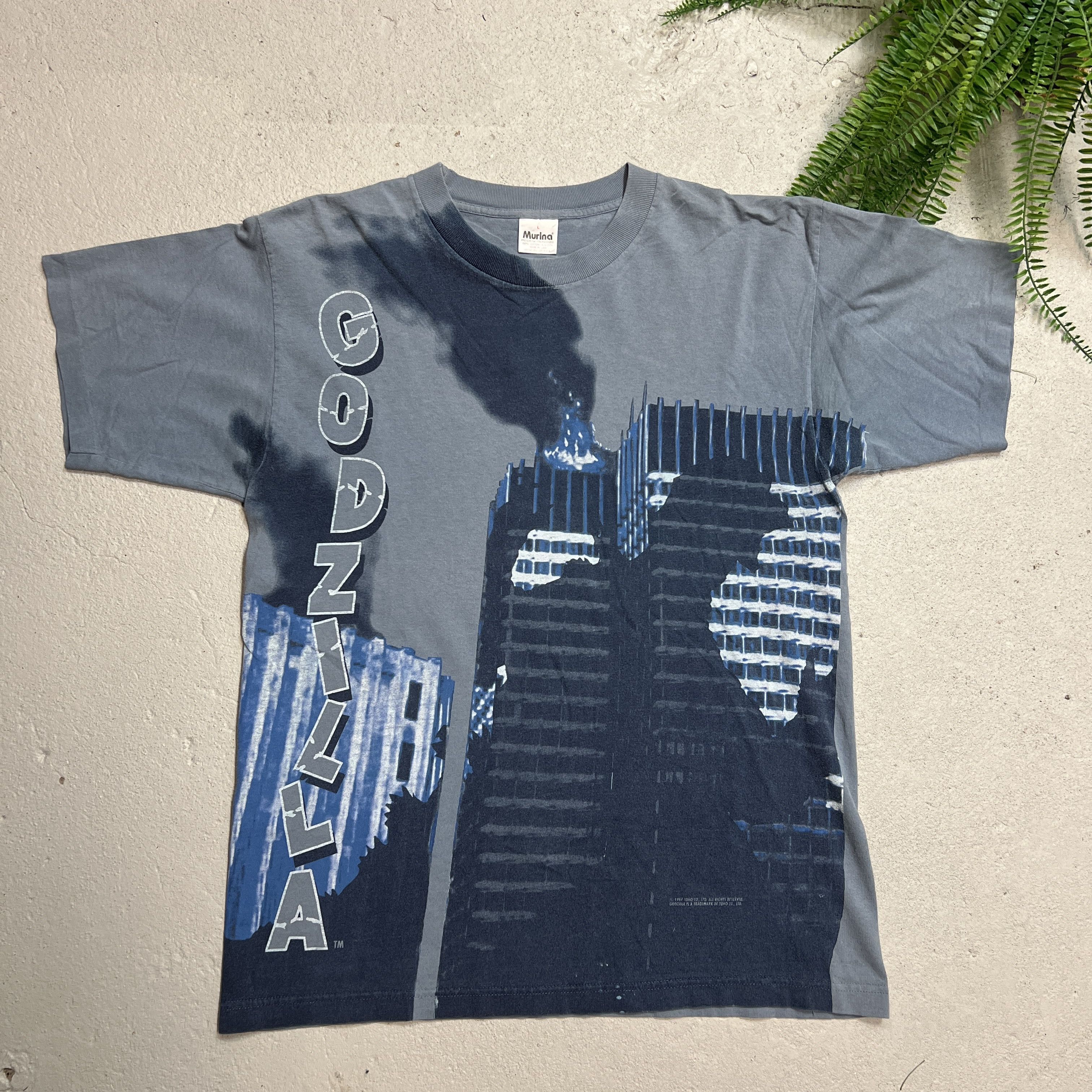 Vintage Vintage Godzilla 1997 Promo Rare Murina Tag Tee VTG Size US L / EU 52-54 / 3 - 1 Thumbnail