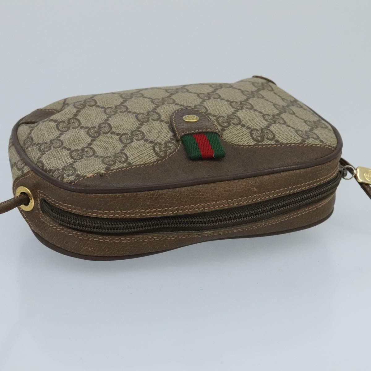 Gucci GUCCI GG Supreme Web Sherry Line Shoulder Bag Pvc Beige 89 Size ONE SIZE - 6 Thumbnail