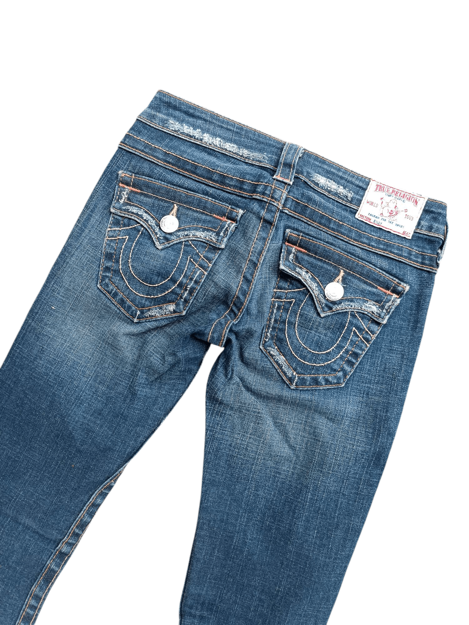 True Religion × Vintage VINTAGE TRUE RELIGION BILLY DISTRESSED DENIM TR023 Size 26" / US 2 / IT 38 - 9 Thumbnail