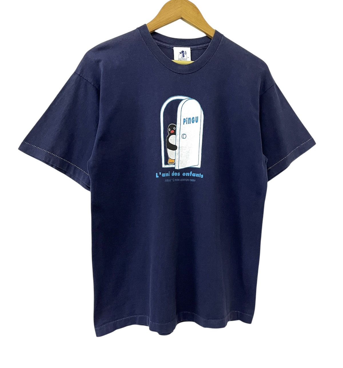 Vintage VINTAGE 90s PINGU ANIMATED SERIES CARTOON TSHIRT Size US M / EU 48-50 / 2 - 2 Thumbnail