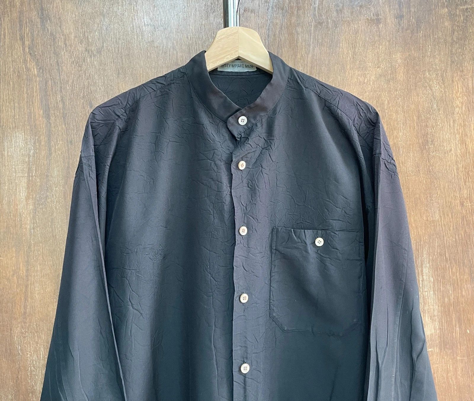 Issey Miyake ISSEY MIYAKE MEN Shanghai Collar Shirt Size US M / EU 48-50 / 2 - 2 Thumbnail